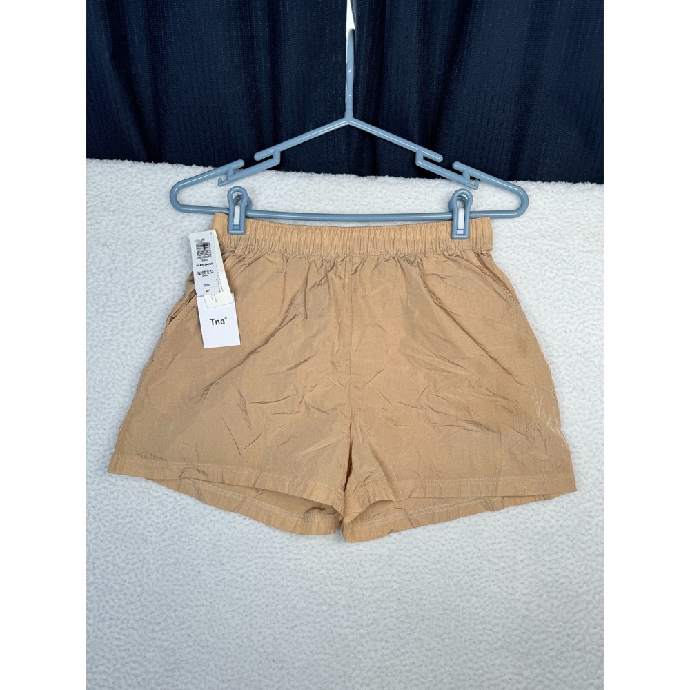 Tna Aritzia Claremont Running Shorts Womens XS Beige Lightweight - NEW